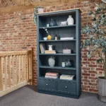 RICHMOND Tall Bookcase Solid Oak & Painted
