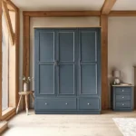 RICHMOND Triple Wardrobe Solid Oak & Painted