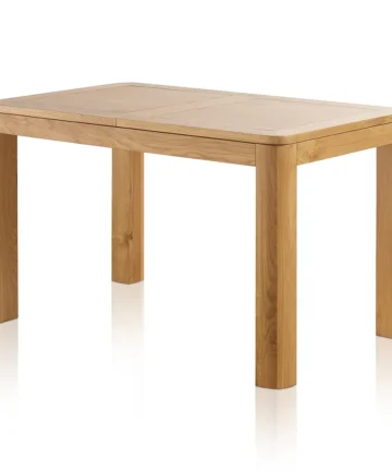 ROMSEY Extending Dining Set with 4 Chairs Natural Oak