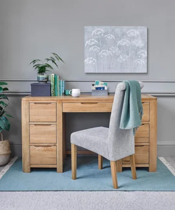 ROMSEY Desk Natural Solid Oak