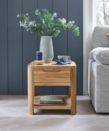 ROMSEY Side Table Natural Solid Oak