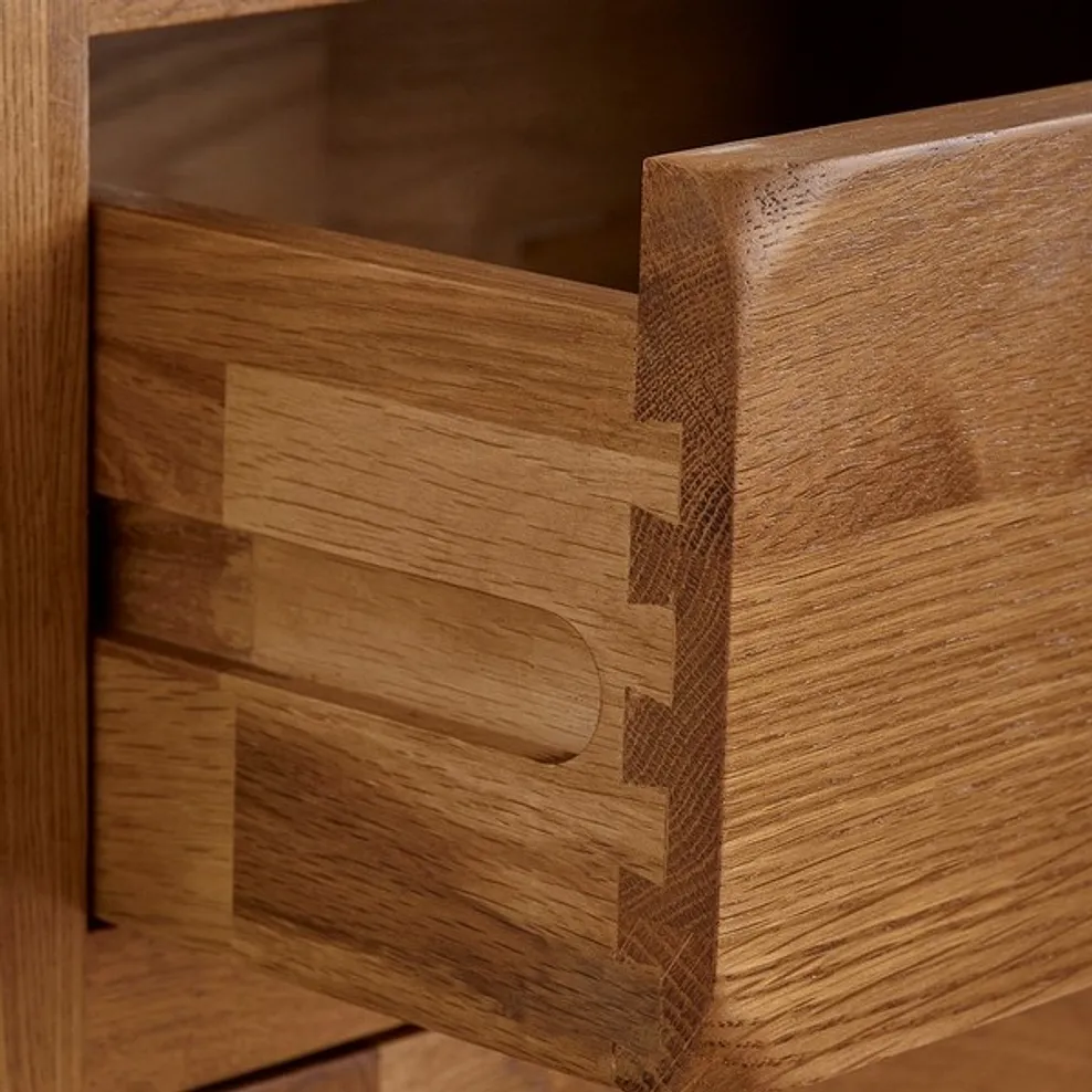 ORIGINAL RUSTIC Side Table Rustic Solid Oak - Image 5