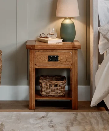 ORIGINAL RUSTIC Side Table Rustic Solid Oak