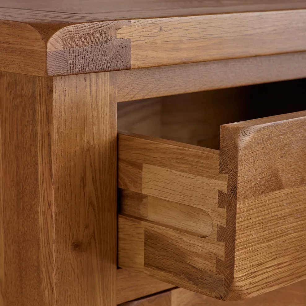 ORIGINAL RUSTIC 7 Drawer Chest Rustic Solid Oak - Image 3