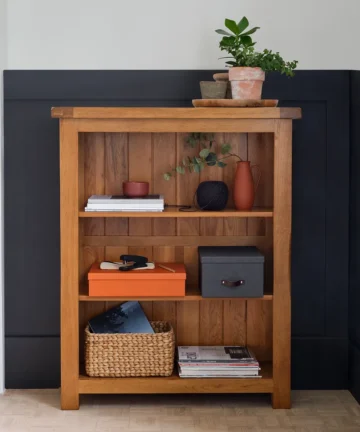 ORIGINAL RUSTIC Small Bookcase Rustic Solid Oak