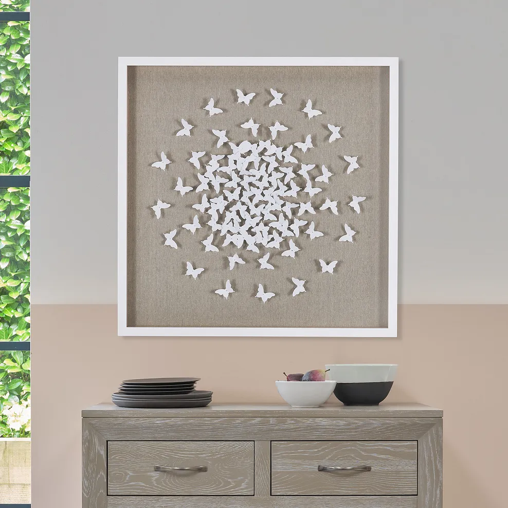 SERENDIPITY WALL ART White Shadow Box