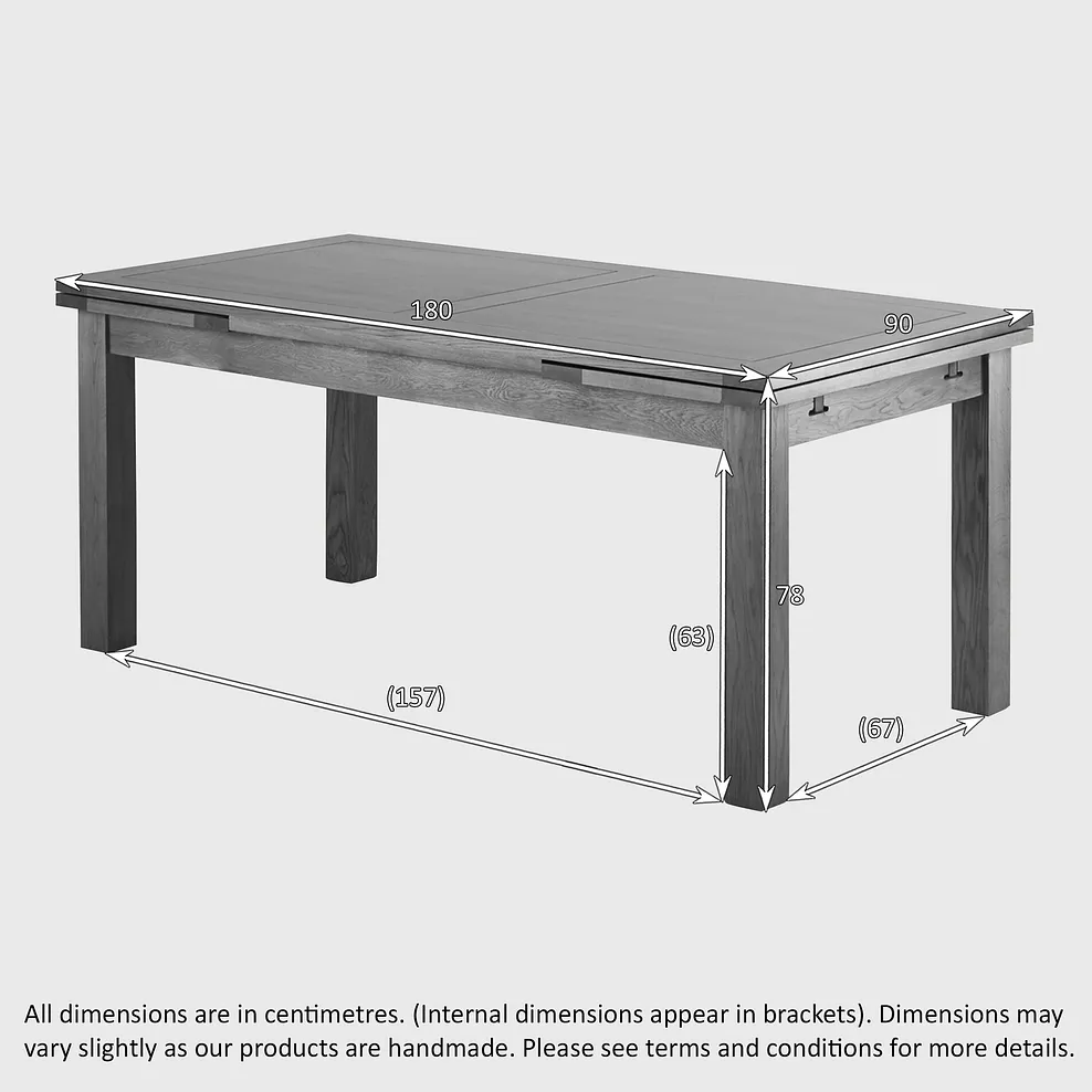 SHERWOOD 6ft x 3ft Extending Dining Table with 8 Chairs Rustic Solid Oak - Image 7