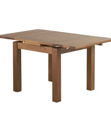 SHERWOOD 4 Seater Extendable Dining Table Rustic Solid Oak
