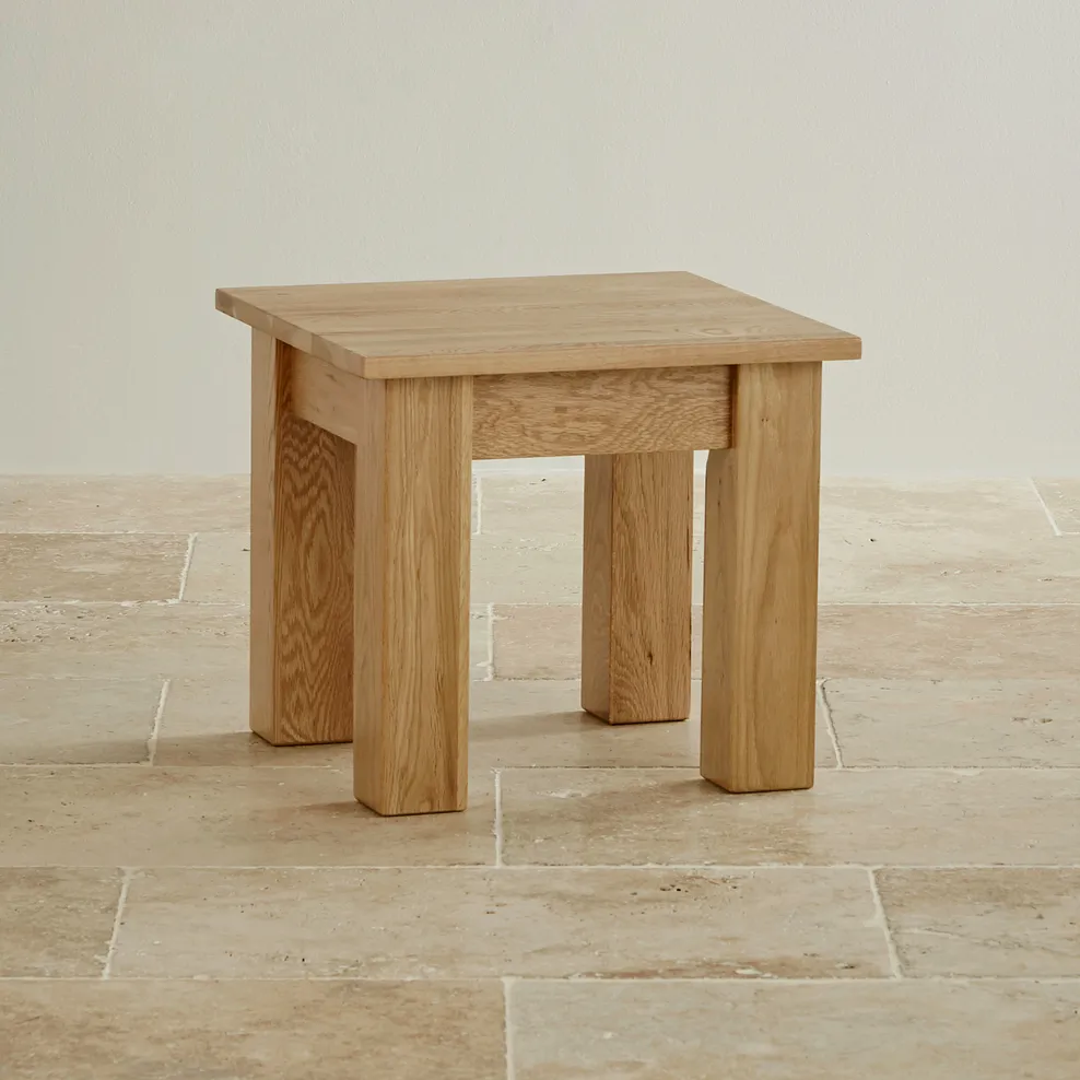 MINIMALIST Side Table Natural Solid Oak