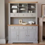 ST. IVES Large Dresser Natural Solid Oak & Grey Paint