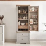 ST. IVES Slim Larder Natural Oak & Painted