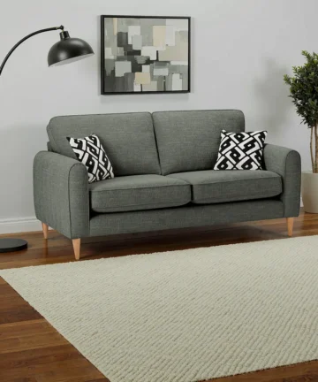 THORNLEY 3 Seater Sofa Forest Green Fabric