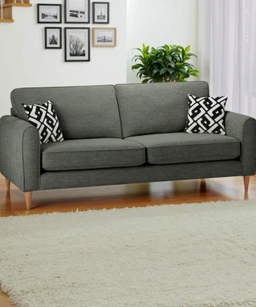 THORNLEY 4 Seater Sofa Forest Green Fabric