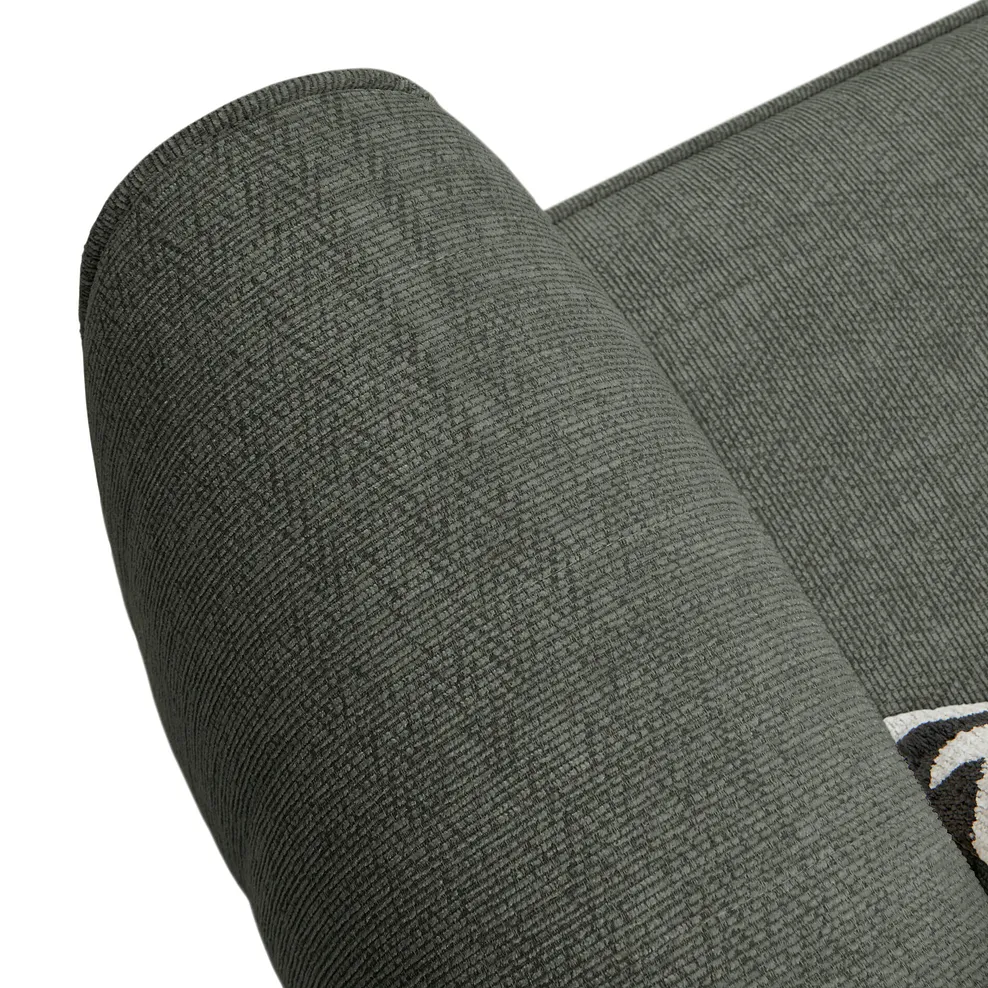 THORNLEY Large corner sofa Forest Green Fabric - Image 6