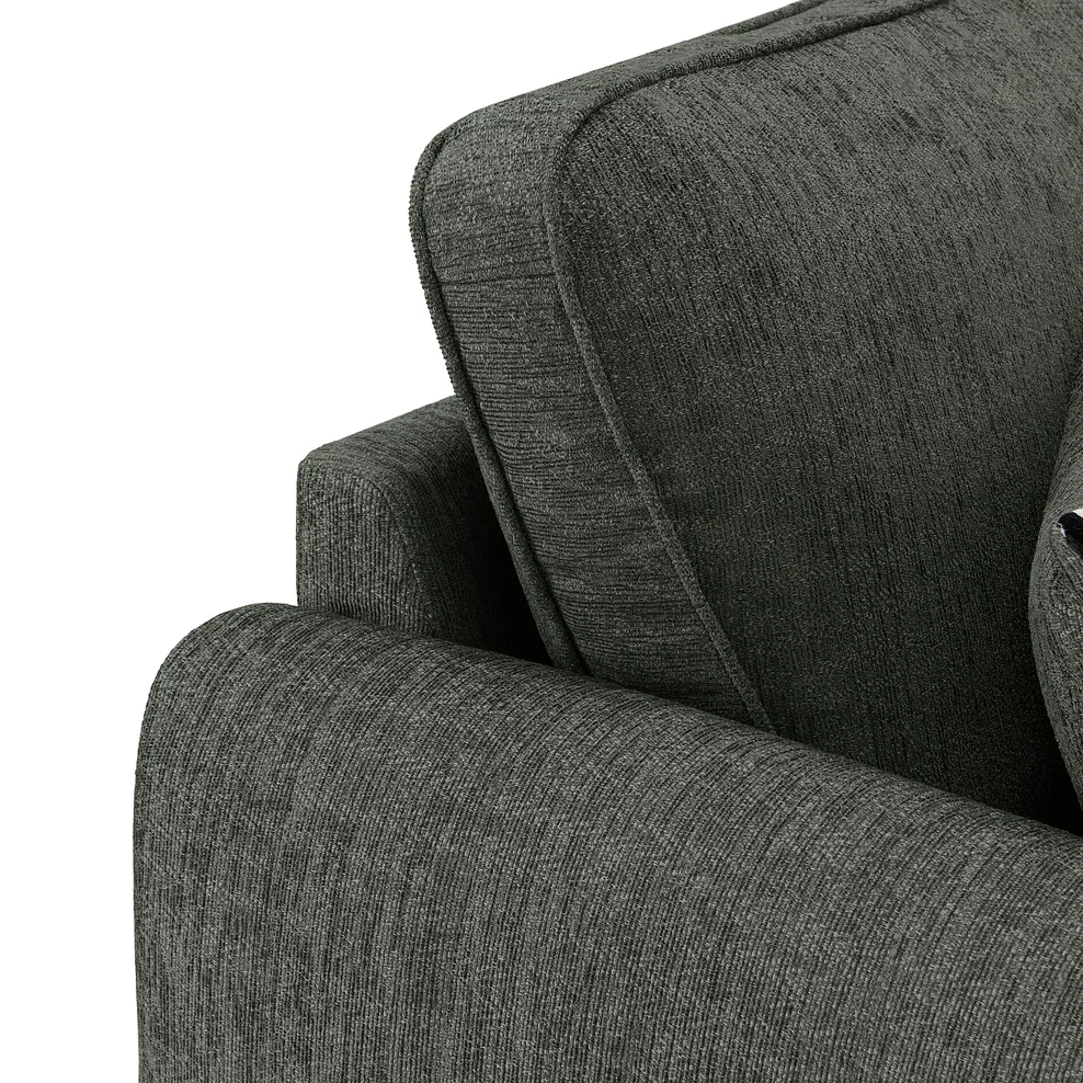 THORNLEY Large corner sofa Forest Green Fabric - Image 8