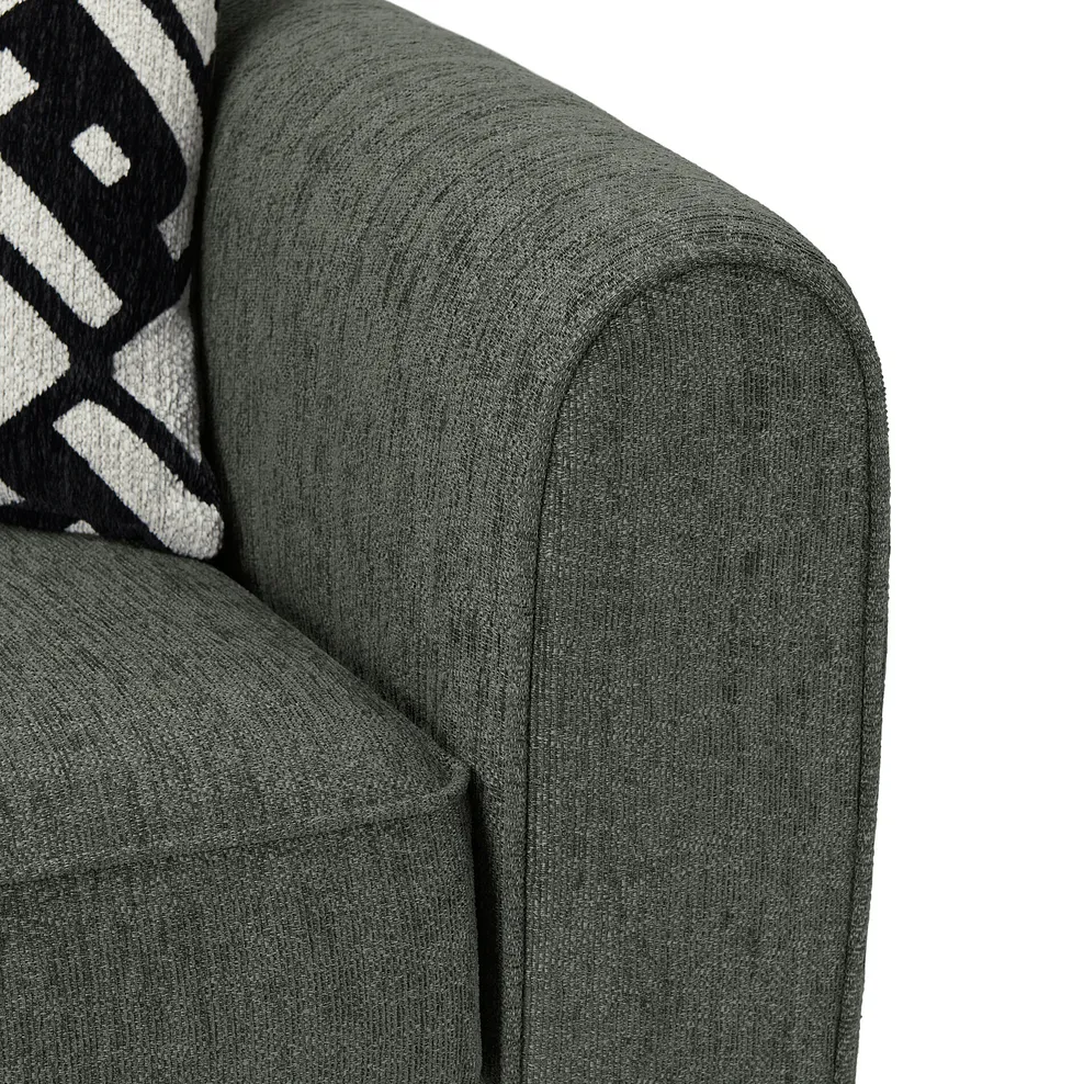 THORNLEY Large corner sofa Forest Green Fabric - Image 10