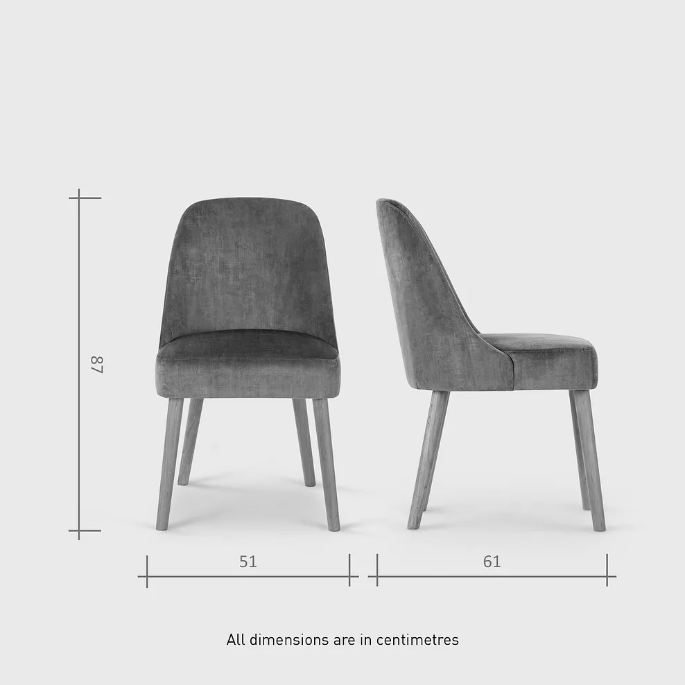 TRENTO Extending Dining Table with 8 Chairs Grey Ceramic - Image 16