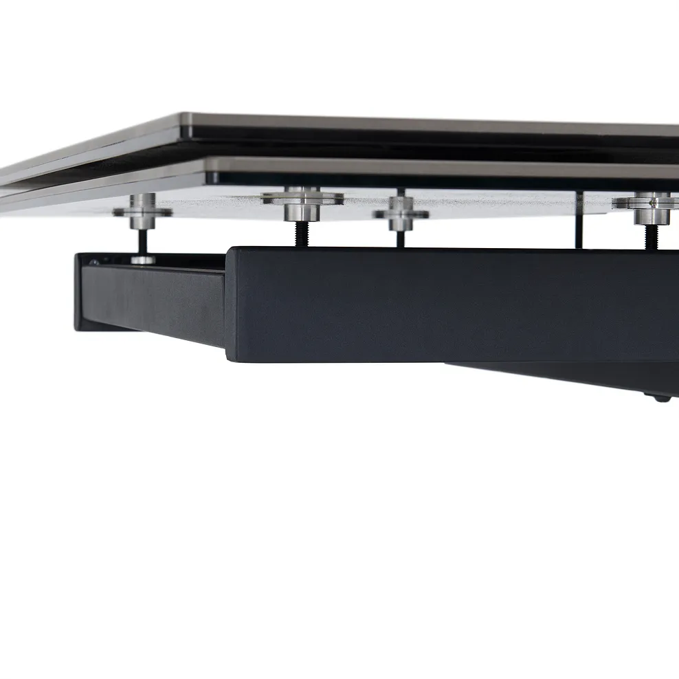 TRENTO Extending Dining Table with 8 Chairs Grey Ceramic - Image 6