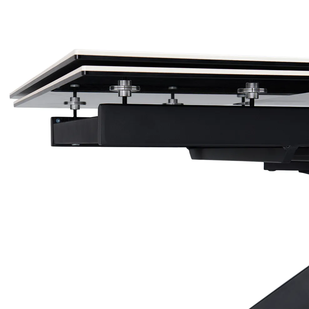 TRENTO Extending Dining Table with 8 Chairs White Ceramic - Image 6