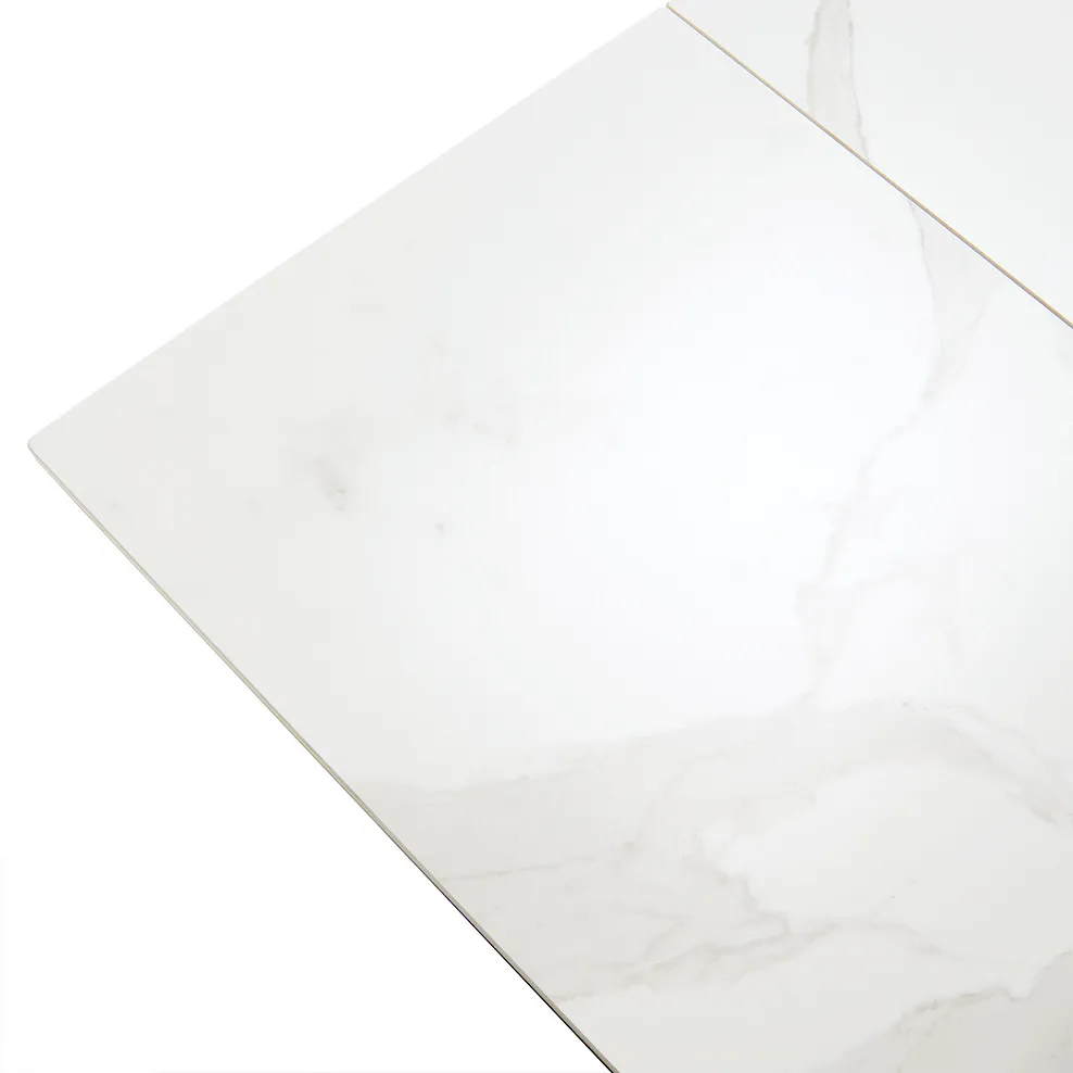 TRENTO Extending Dining Table with 8 Chairs White Ceramic - Image 9