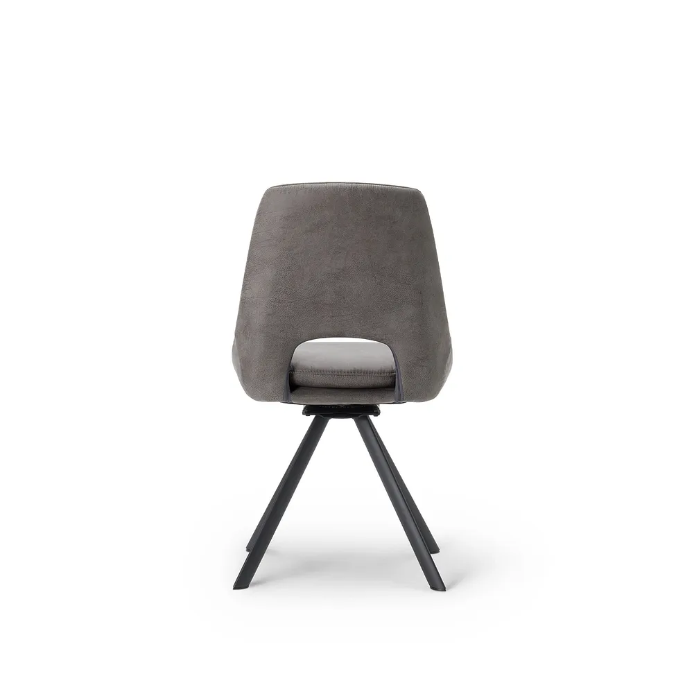 TRENTO Extending Dining Table with 6 Chairs White Ceramic - Image 12