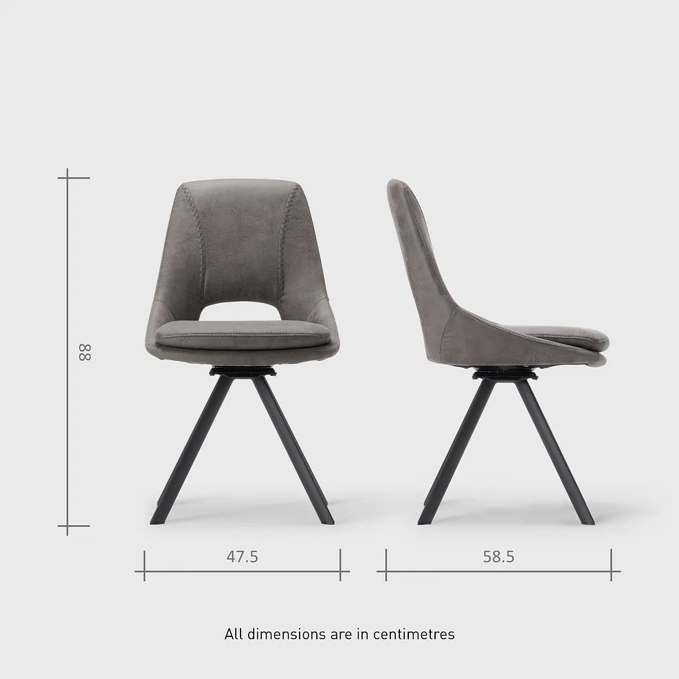 TRENTO Extending Dining Table with 6 Chairs White Ceramic - Image 16