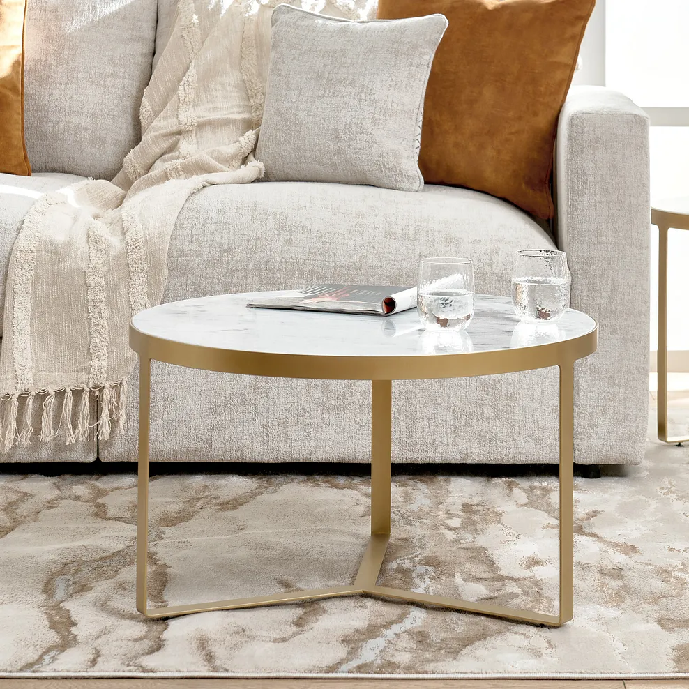 TUSCANY Coffee Table White Marble