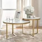 TUSCANY Coffee Table Nest White Marble