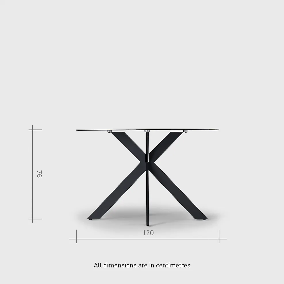 VENICE Dining Table with 4 Chairs White Ceramic - Image 10