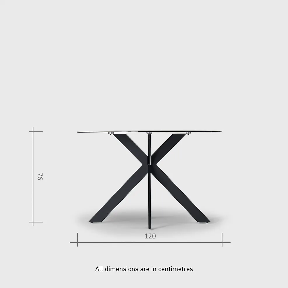 VENICE Dining Table with 4 Chairs White Ceramic - Image 14