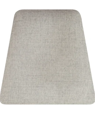 WATERFALL Plain Grey Fabric Dining Chair Natural Solid Oak