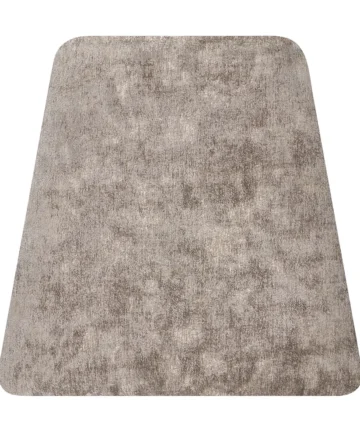 WATERFALL Plain Truffle Fabric Dining Chair Rustic Solid Oak