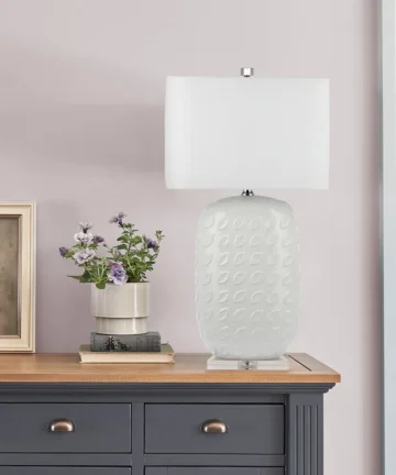 GROSVENOR TABLE LAMP White Ceramic