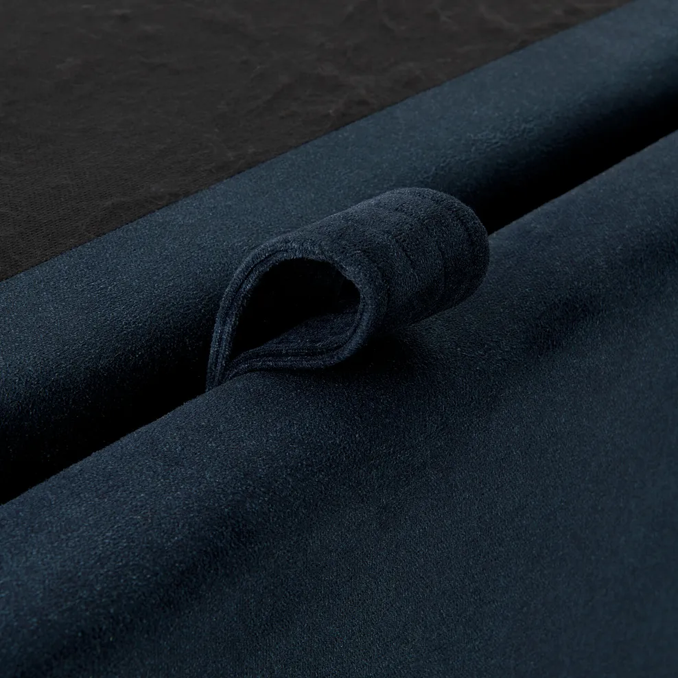 WREN King-size Ottoman Bed Smooth Midnight Fabric - Image 13