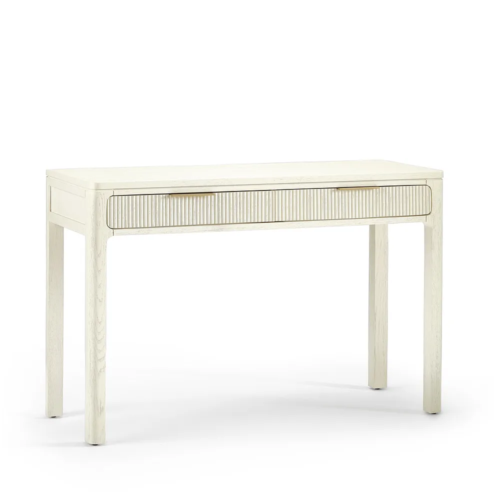 WREN Dressing Table White Painted Solid Oak - Image 2