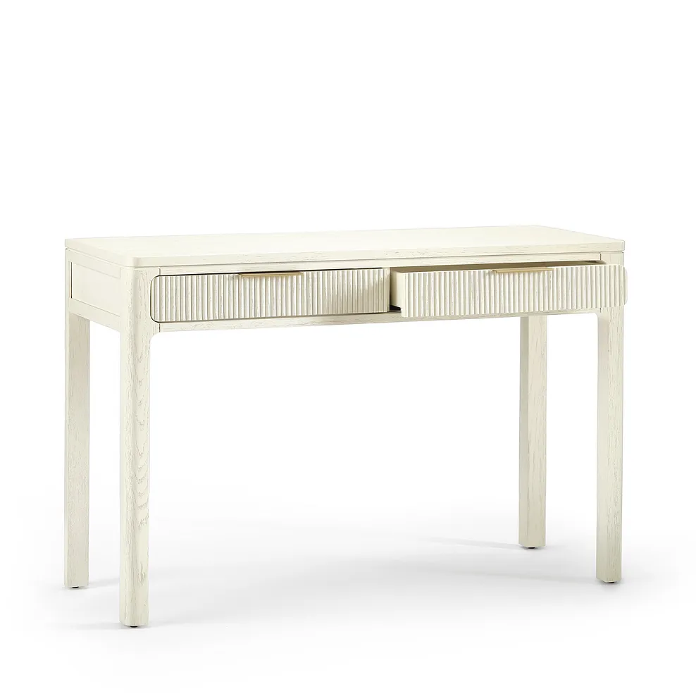 WREN Dressing Table White Painted Solid Oak - Image 4