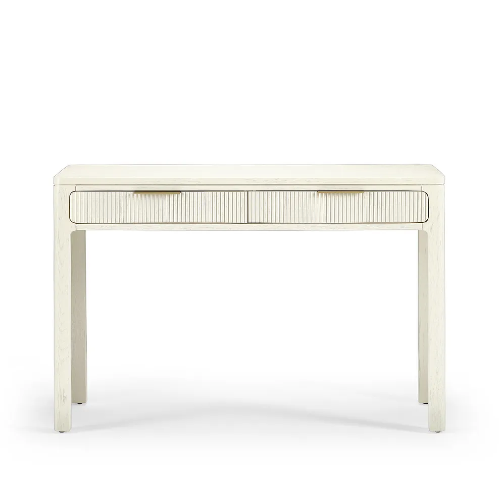 WREN Dressing Table White Painted Solid Oak - Image 5