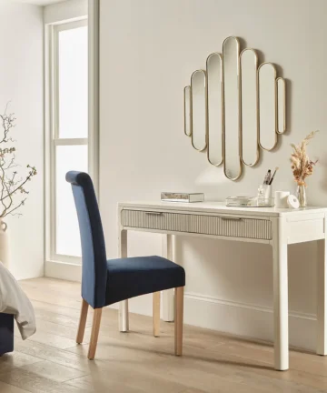 WREN Dressing Table White Painted Solid Oak